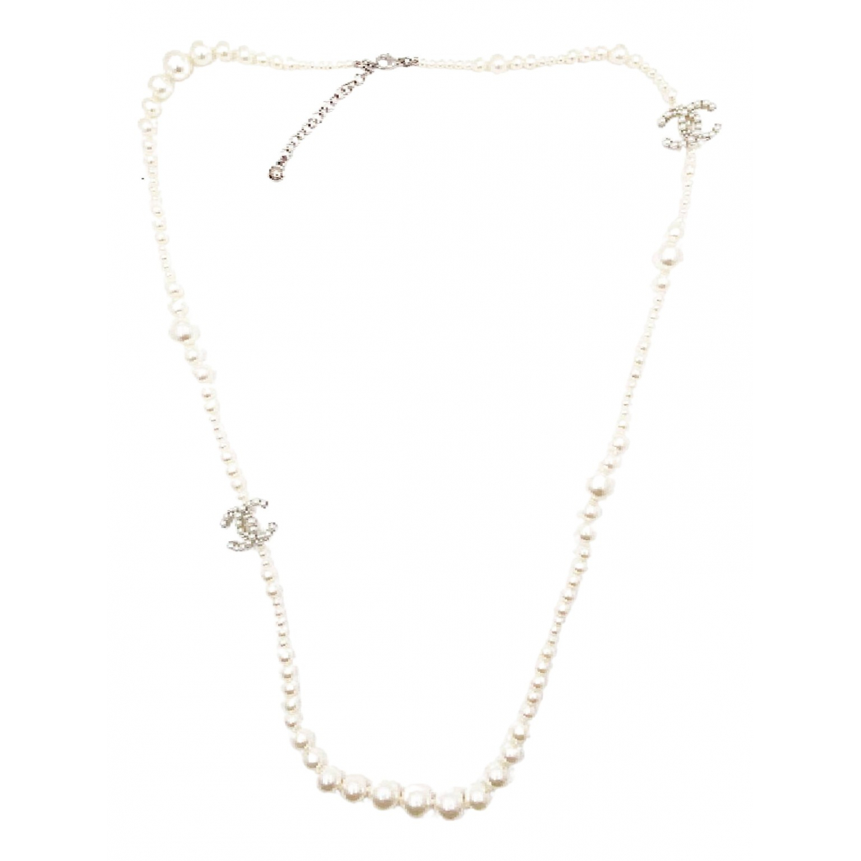 Chanel pearls necklace Chanel Silver in 